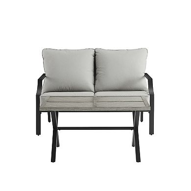 Crosley Otto Outdoor Loveseat Patio Furniture 2-piece Set