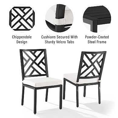 Crosley Locke Outdoor Dining Chair 2-piece Set