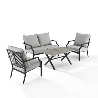 Crosley Otto Outdoor Loveseat Patio 4 pc Set