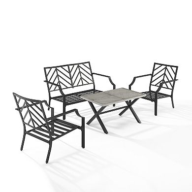 Crosley Otto Outdoor Loveseat Patio 4-piece Set