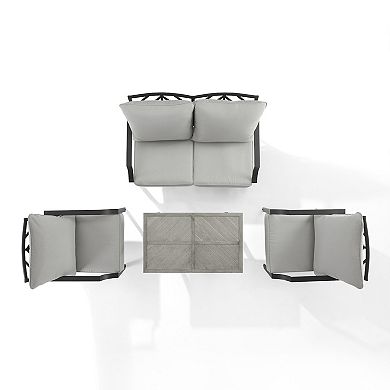 Crosley Otto Outdoor Loveseat Patio 4-piece Set