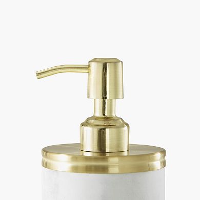 Croscill Corsica Gold Marbled Resin Lotion Pump