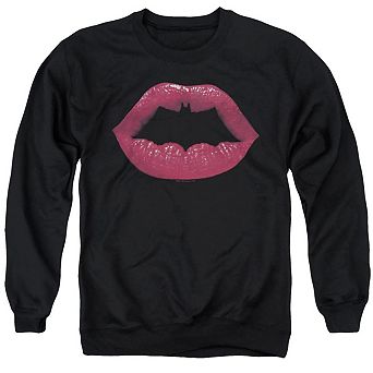 Batman Bat Kiss Adult Crewneck Sweatshirt