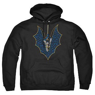 Batman Bat Fill Adult Pull Over Hoodie