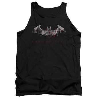 Batman Arkham City Bat Fill Adult Tank Top