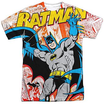 Batman 75 Panels Short Sleeve Adult Poly Crew T-shirt
