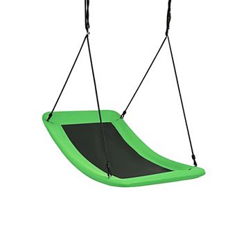 Kids Saucer Tree Swing Platform Swing with Adjustable Ropes for Outdoor Play