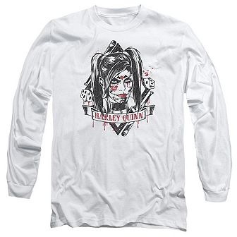 Batman Arkham Knight Sugar Quinn Long Sleeve Adult T-shirt