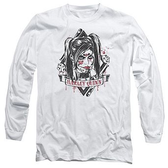 Batman Arkham Knight Sugar Quinn Long Sleeve Adult T-shirt