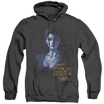 Batman Arkham Asylum Arkham Poison Ivy Adult Heather Hoodie