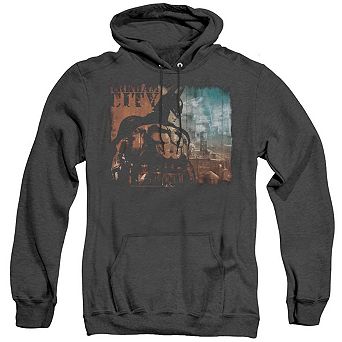 Batman Arkham City City Knockout Adult Heather Hoodie