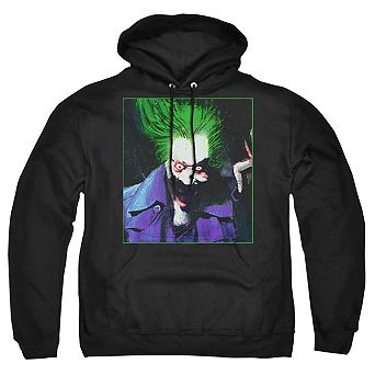 Batman Arkham Asylum Joker Adult Pull Over Hoodie