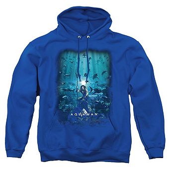 Aquaman Movie Poster Adult Pull Over Hoodie