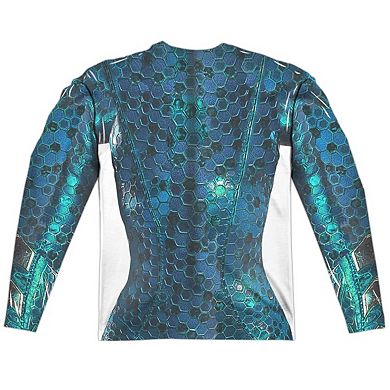 Aquaman Movie Mera Uniform Long Sleeve Adult Poly Crew T-shirt