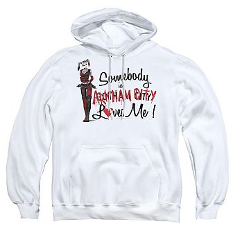 Batman Arkham City Somebody Loves Me Adult Pull Over Hoodie