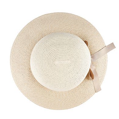 Women's Draper James™ Patterned Wide Brim Straw Hat with Bow