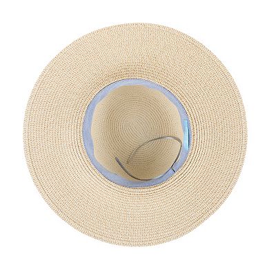 Women's Draper James™ Patterned Wide Brim Straw Hat with Bow