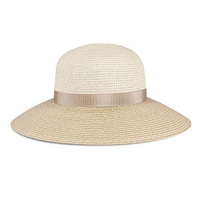 Women's Draper James™ Patterned Wide Brim Straw Hat with Bow