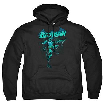 Batman Blue Bat Adult Pull Over Hoodie