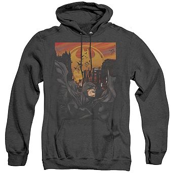 Batman Always On Call Adult Heather Hoodie