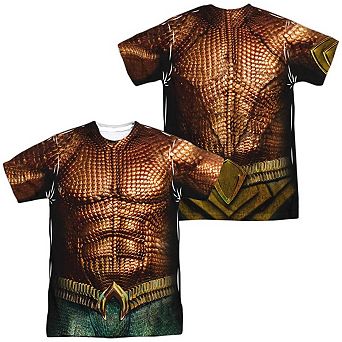 Aquaman Movie Aquaman Uniform Short Sleeve Adult Poly Crew T-shirt