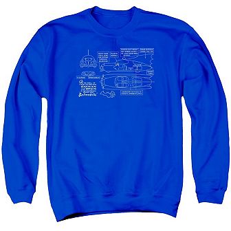 Batman Batmobile Adult Crewneck Sweatshirt