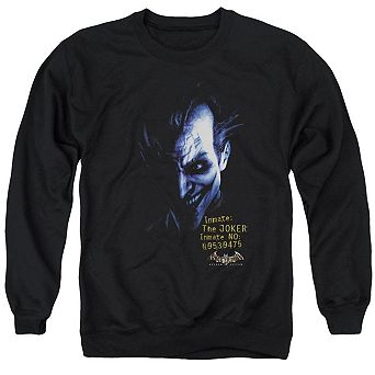 Batman Arkham Asylum Arkham Joker Adult Crewneck Sweatshirt