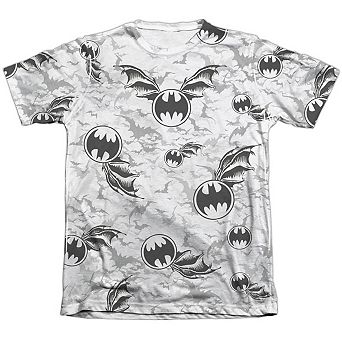 Batman Bat Flight Adult 65/35 Poly/cotton Short Sleeve T-shirt