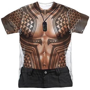 Aquaman Movie Aquaman Tattoos Short Sleeve Adult Poly Crew T-shirt