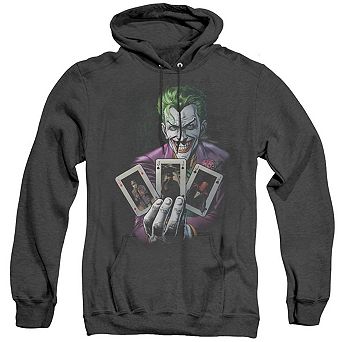 Batman 3 Of A Kind Adult Heather Hoodie