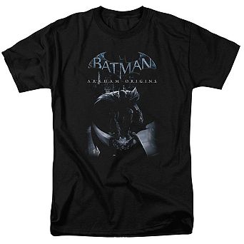 Batman Arkham Origins Perched Cat Short Sleeve Adult T-shirt
