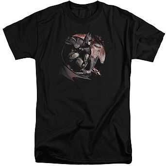 Batman Arkham City Blood Moon Short Sleeve Adult Tall T-shirt