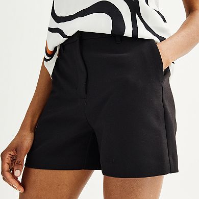 Women's Nine West High Rise Trouser Shorts