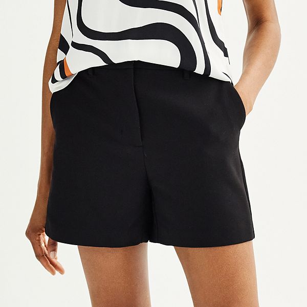 Women's Nine West High Rise Trouser Shorts