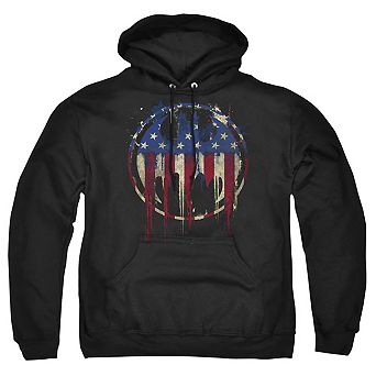 Batman Bleeding Signal Adult Pull Over Hoodie
