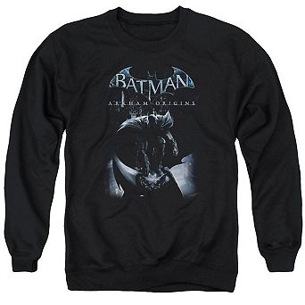 Batman Arkham Origins Perched Cat Adult Crewneck Sweatshirt