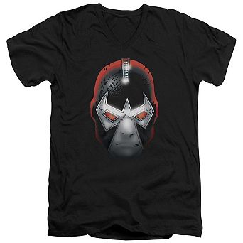 Batman Bane Head Short Sleeve Adult V Neck T-shirt