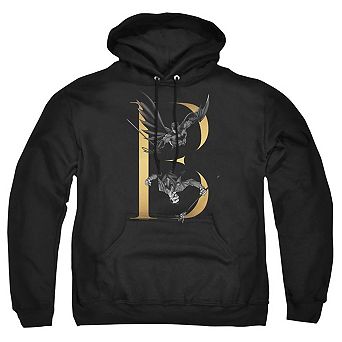 Batman B Adult Pull Over Hoodie