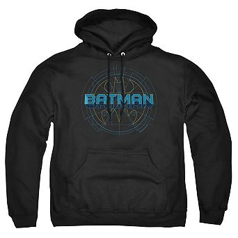 Batman Bat Tech Logo Adult Pull Over Hoodie