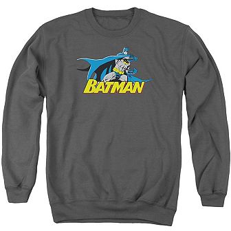 Batman 8 Bit Cape Adult Crewneck Sweatshirt