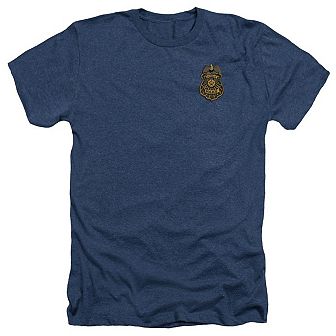 Batman Arkham Knight Gotham Badge Adult Heather T-shirt