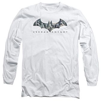 Batman Arkham Knight Descending Logo Long Sleeve Adult T-shirt