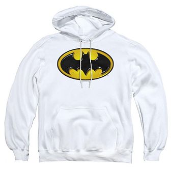 Batman Airbrush Bat Symbol Adult Pull Over Hoodie