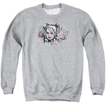 Batman Arkham Knight Hq Sketch Adult Crewneck Sweatshirt