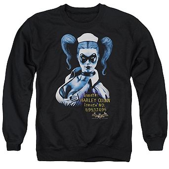 Batman Arkham Asylum Arkham Harley Quinn Adult Crewneck Sweatshirt