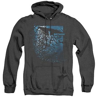 Batman Bat Among Bats Adult Heather Hoodie