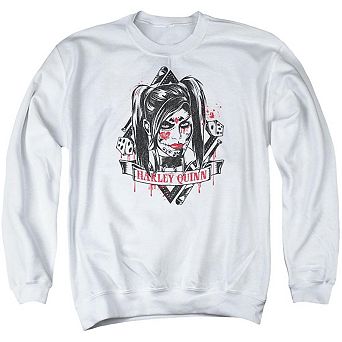 Batman Arkham Knight Sugar Quinn Adult Crewneck Sweatshirt