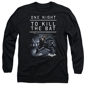 Batman Arkham Origins One Night Long Sleeve Adult T-shirt