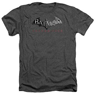 Batman Arkham City Logo Adult Heather T-shirt