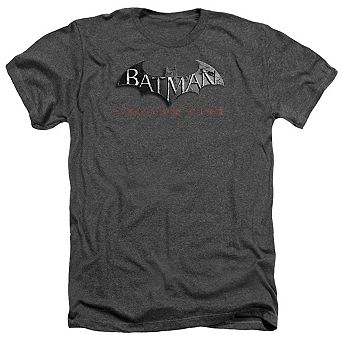 Batman Arkham City Logo Adult Heather T-shirt